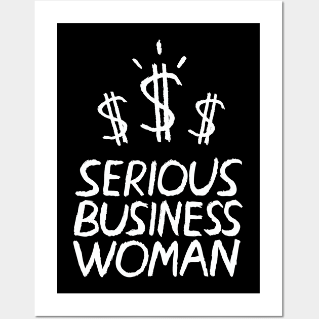 Serious Business Woman Wall Art by russelwester
